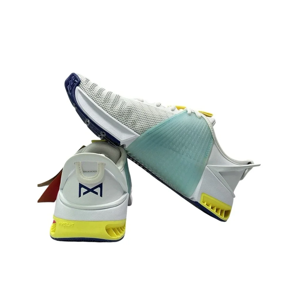 Nike Metcon 9 EasyOn Shoes White Citron Yellow/Pink DZ2615 102 Men Sz 10 No Box